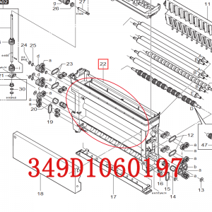 349D1060197 Plate Rack Side for Fuji 550 570 Frontier minilab