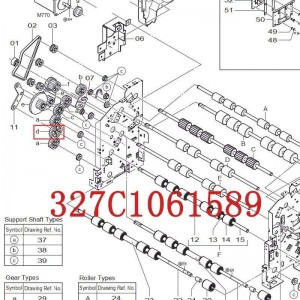 327C1061589 Gear for fuji frontier 550 5500