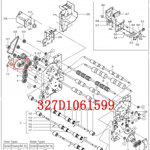 327D1061599 for Fuji 550.570 Frontier minilab Gear 18-47T