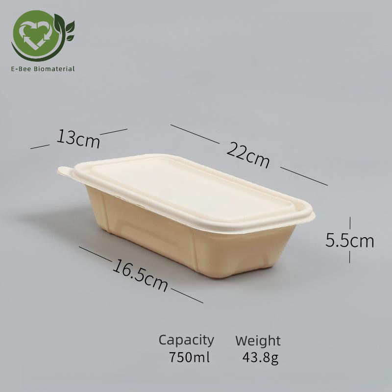 750ML Disposable Food Containers with lids For Taking Away