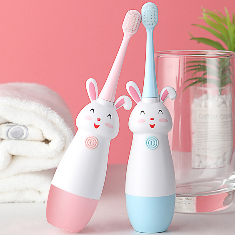 Electric Toothbrush With Sanitizer - Childrens toothbrush electric rotary cute rabbit – cartoon pattern – Yibo Yizhi