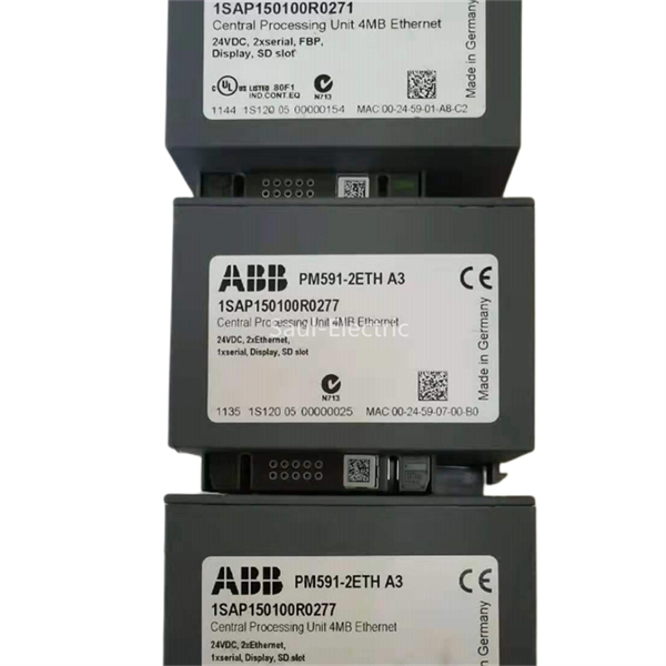 ABB PM591-2ETH A3 1SAP150100R0277 프로그래밍 가능 논리 컨트롤러 전 세계적으로 빠른 배송