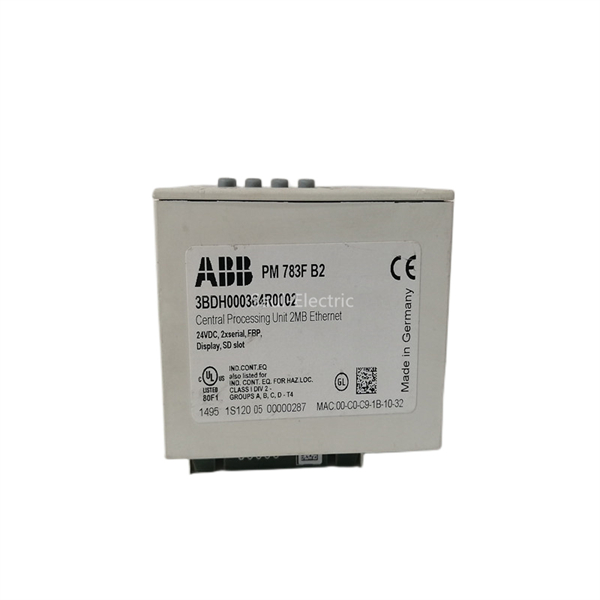 ABB PM783F 3BDH000364R0001 Kontrol işleme modülü Dünya çapında hızlı teslimat