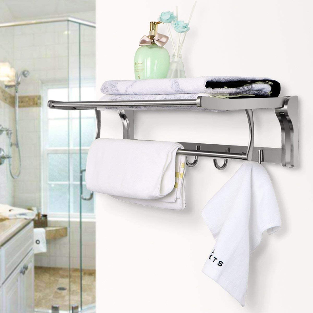 Foldable Wall Mounted Towel Storage-2