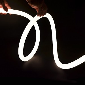 Tubo luminoso a striscia LED al neon in silicone rotondo a 360° commerciale e residenziale ECN-Ø23