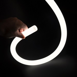 Komerca kaj loĝdoma Ronda 360° Silicone Neon LED Strip Tube Light ECN-Ø23