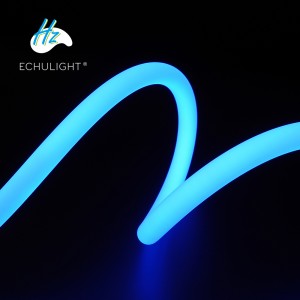 ECN-2323 High brightness 360 degree round led strip light tape IP65 rgb led flexible neon light