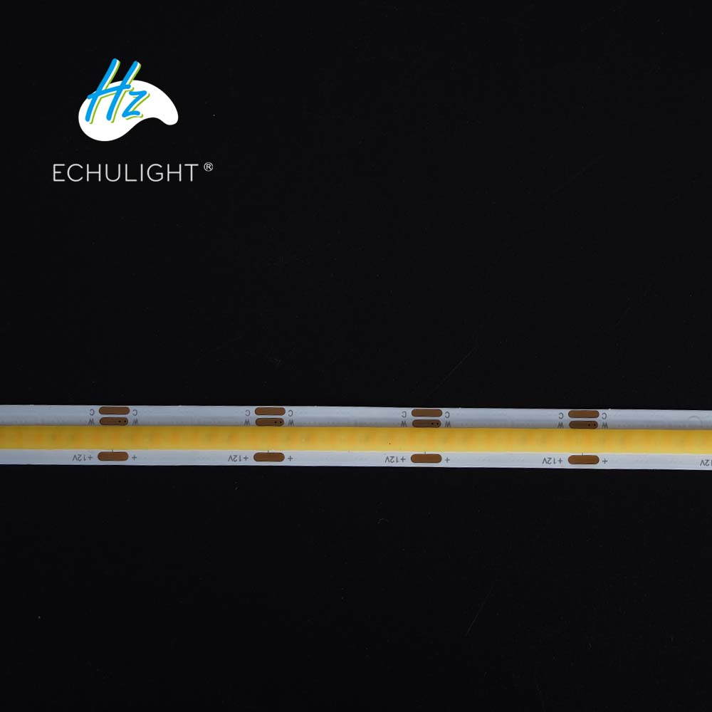 ECS-G512LWW-24V-8mm cob strip led flexible tape light for indoor and outdoor 