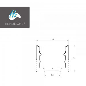 ໂຮງງານຜະລິດ customized ສີເງິນທີ່ມີຄຸນນະພາບສູງ led linear light aluminium profile LS1613