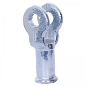 Insulator End Fittings Y Type Ball Clevis Ends Forging Steel Galvanized Clevis