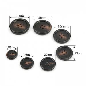Regular design buttons color customized style broadside plastic clasp for clothing
