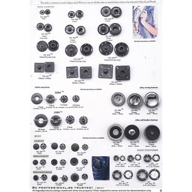 Hot sale 8 Shape Hooks - Zinc Alloy Custom Button – Eco Life