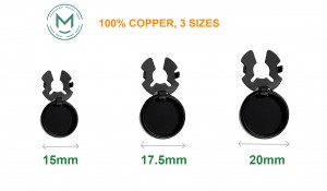 17.5mm high quality rose gold cufflinks button cover blank