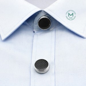 15mm mulity size gun metal gentleman button cover for shirt