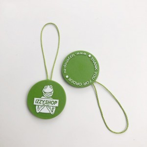 Single rope big size round plastic seal tag