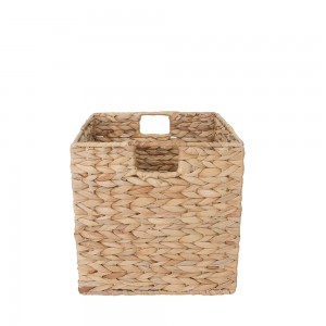 China Gold Supplier for China Decorative Hand-Woven Water Hyacinth Wicker Storage Baskets