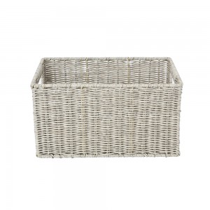 Super Lowest Price Home Handwoven Rattan Wicker with Lid Storage Basket Dirty Clothes Basket