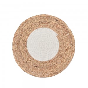 Massive Selection for Antique Egg Basket - Wholesale Eco-friendly Hand Woven Natural Braided Placemat Water Hyacinth Mat – EISHO