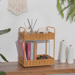2 Tiers Hand-woven Storages Basket
