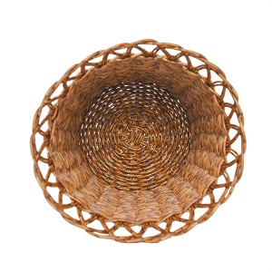 Round Flower Basket Rattan Vase