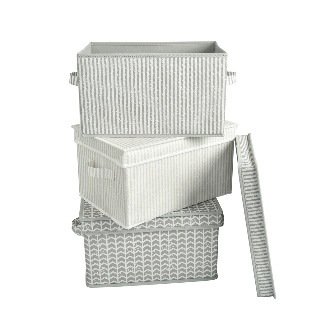 Low price for Fabric Lined Wicker Baskets - Storages Bins With Lid – EISHO