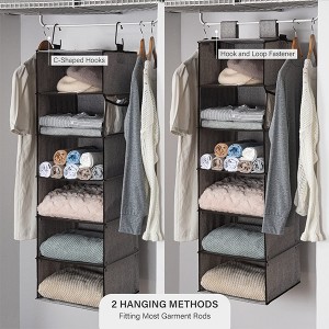 6-Shelf Hanging Closet Organizer