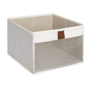 8 Years Exporter Collapsible Cotton Rope Handle Storage Bins Clothes Storage Basket Cube Organizer Fabric Storage Boxes
