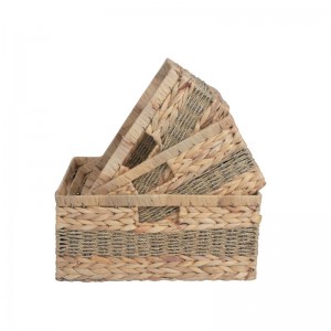 Good Wholesale Vendors Seagrass Belly Basket with Handles for Storage, Laundry Plant Basket Pot Holders