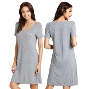ECOGARMENTS 여성 라운지 드레스 플러스 사이즈 잠옷을 위한 부드러운 대나무 잠옷