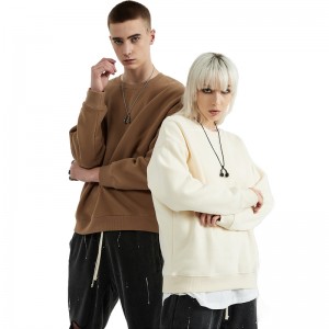 ECOGARMENTS High Quality Unisex Thick Bamboo Cotton Fleece Crewneck Pullover  Sweatshirt