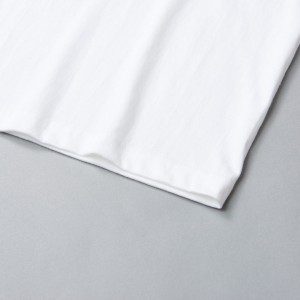 Venda quente China atacado plus size logotipo personalizado impressão gráfica em branco simples camiseta de ajuste seco