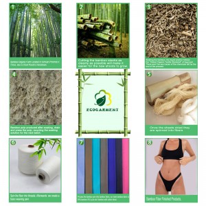 ECOGARMENTS Bamboo Women Bra and Panties අභිරුචි ලාංඡනය Knit Letter Size Bra Set