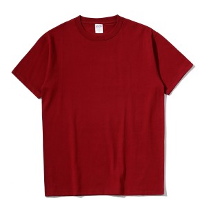 Bamboo Cotton Zwaar los t-shirt voor dames en heren met eigen logo