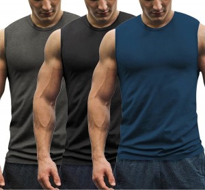 Gym Muscle Tee Camisetas sen mangas de fitness