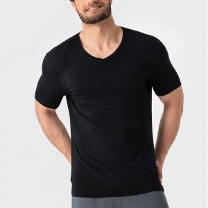 Ecogarments Men’s Soft Comfy Bamboo Rayon Undershirts Breathable Tees Short Sleeve T-Shirts