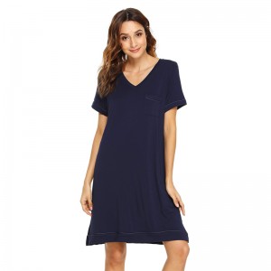 ECOGARMENTS Soft Bamboo Nightgowns for Women Lounge Dress Plus Size Sleepwear