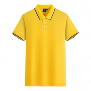 Жумуш кийимдери футболка поло жарнамасы маданий рубашка лапел эркектердин кыска жеңдүү тобу корпоративдик жумуш кийимдери басылган логотип сайма