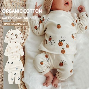 ECOGARMENTS Set di pigiami in cotone biologicu per neonati