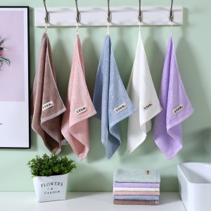IBamboo Fiber Custom Logo ILogo Soft Absorbent Household Plain Color Bath Towel