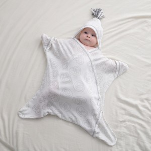 ECOGARMENTS Organic Cotton Anti-jump Anti-kick Split Thin Hooded Newborn Sleeping Bag
