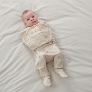ECOGARMENTS dünnes Anti-Schreck-Wickeltuch aus Bio-Baumwolle für Babys