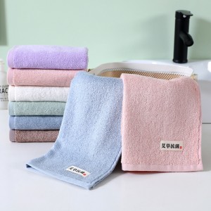 Asciugamano da bagno in tinta unita per uso domestico morbido e assorbente con logo personalizzato in fibra di bambù