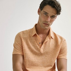 I-Natural Plain Dyed Hemp Hemp Eco-friendly Men's Polo Shirt