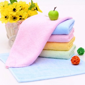 25*25cm Bamboo Fiber Towel Baby Mathe Towel Custom Embroidery LOGO Kerecheng Towels e Nyenyane ea Bana