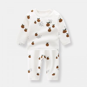 ECOGARMENTS Ins Organic Paj Rwb Newborn Baby Split Pajamas Set