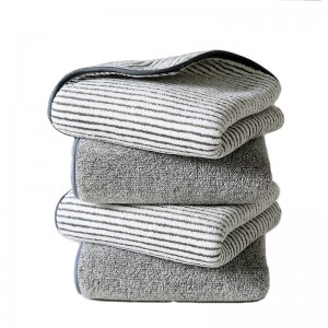 Antibacterial Bamboo Charcoal Fiber Wipe Head Beauty Dry Hair Towel Embroidered Character Gift Towel