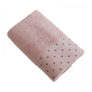 निर्माता थोक बाँस फाइबर तरंग बिन्दु गाढा नरम अनुहार तौलिया उपहार तौलिया