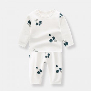 ECOGARMENTS Ins Organic Cotton Newborn Baby Split Pajamas Set