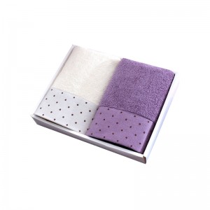 Due asciugamani con confezione regalo in fibra di cotone di bambù, regali aziendali e souvenir