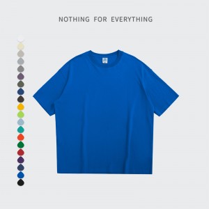 EKOOGARMENTS 200g Wiosenno-letni męski T-shirt oversize z krótkim rękawem i obniżonymi ramionami